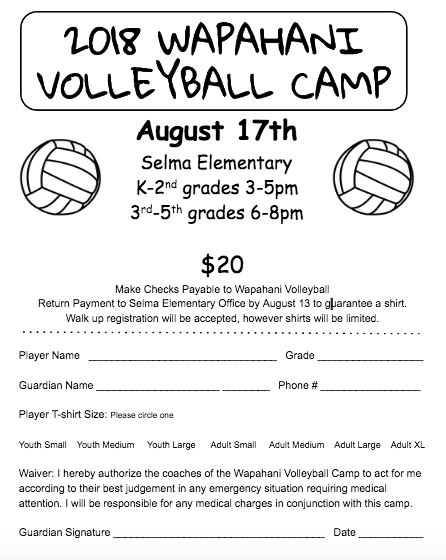 Wapahani Volleyball Camp
