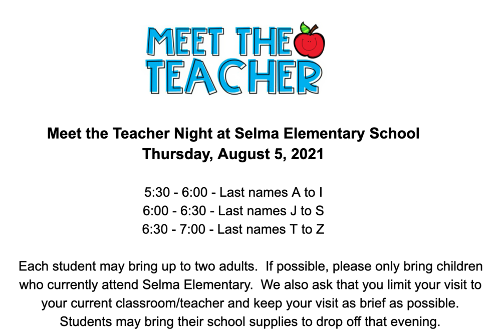 SES Meet the Teacher