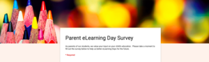Parent eLearning Survey